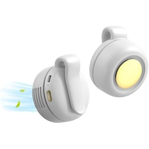 Portable Handheld Fan, No Blades Mini Fan Can Be Adjusted 360 ° Wind Direction, Rechargeable USB Fans Suitable for Home/Travel/Outdoor/Sports/Office (White)