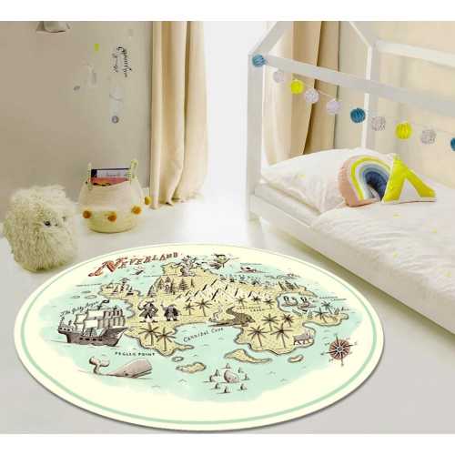 Neverland Patterned Rug, Map Rug, Kids Room Rug, Kid Carpet, Kids Room Decor, Aesthetic Rug, Area Rug, Rug Carpet, Modern Rug, Bedroom Rug