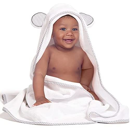 Ultra Soft Bamboo Hooded Baby Towel - Hooded Bath Towels with Ears for Babies, Toddlers - Large Baby Towel - Cute for Boys and Girls by San Francisco Baby