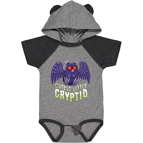inktastic Cutest Little Cryptid- Mothman Baby Bodysuit