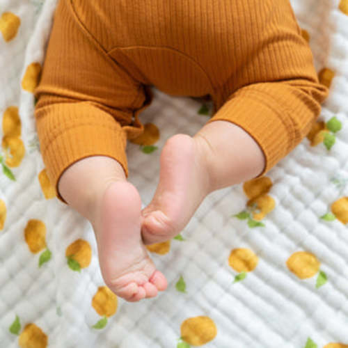 Organic Cotton Muslin Oversized Burpy Bib in Sailing Seas | aden + anais