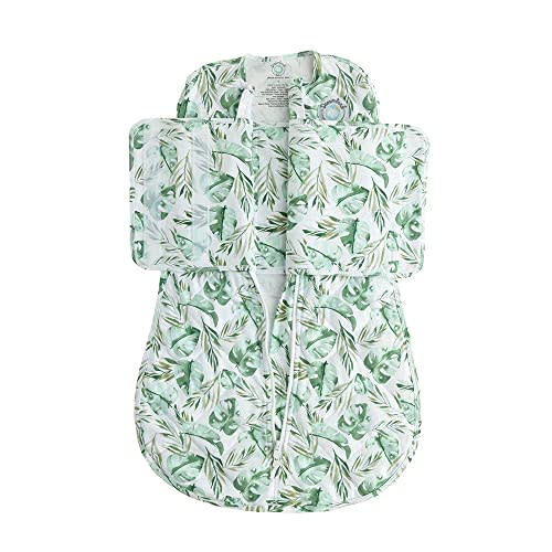 DREAMLAND BABY Sleep Swaddle | Baby: 0-6 Months | Gently Weighted Sleep Swaddles | 100% Natural Cotton | 2-Way Zipper | Machine Washable | Newborn/Infant Swaddle Transition | Swaddle Sleeping Bag