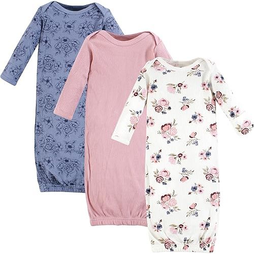 Hudson Baby Unisex Baby Thermal Gown 3pk