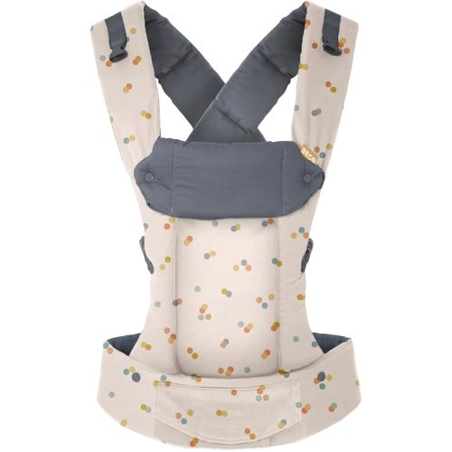 Beco Gemini Baby Carrier Newborn to Toddler - Front, Back and Hip Seat Carrier, Baby Carrier Backpack & Baby Front Carrier with Adjustable Seat, Ergonomic Baby Holder Carrier 7-35lbs (Dots)