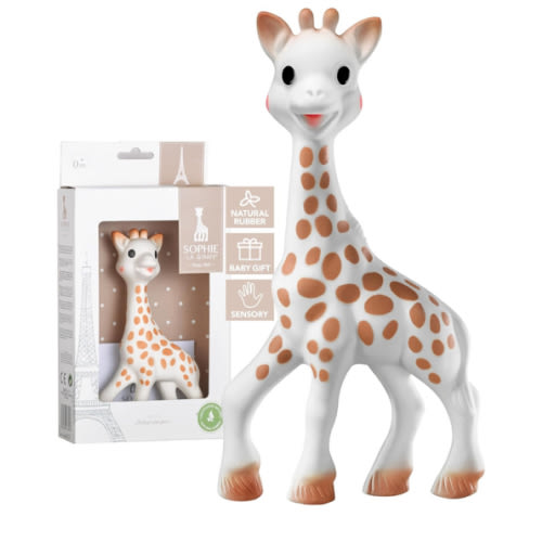 Sophie la girafe | Handcrafted for 60 Years in France | Natural Rubber | Designed for Teething Babies | Awaken All 5 Senses | Easy to Clean