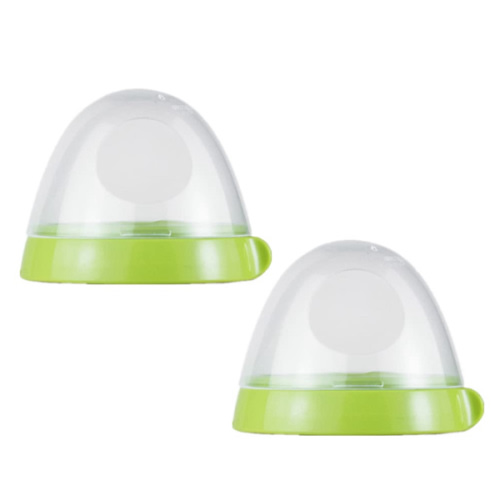 Baby Bottle Caps and Collars Rings Compatible for Comotomo Feeding Bottles,2 Count,Green