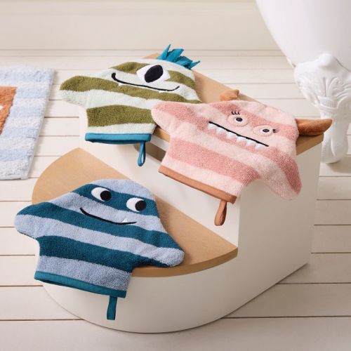 Kids Monster Wash Mitts