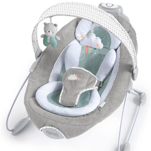Amazon.com : Ingenuity SmartBounce Automatic Baby Bouncer Seat with White Noise - Pemberton : Baby