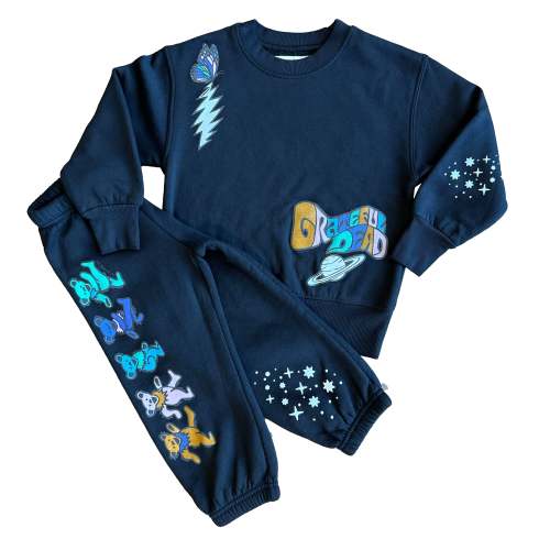 Grateful Dead Moons Black Crewneck