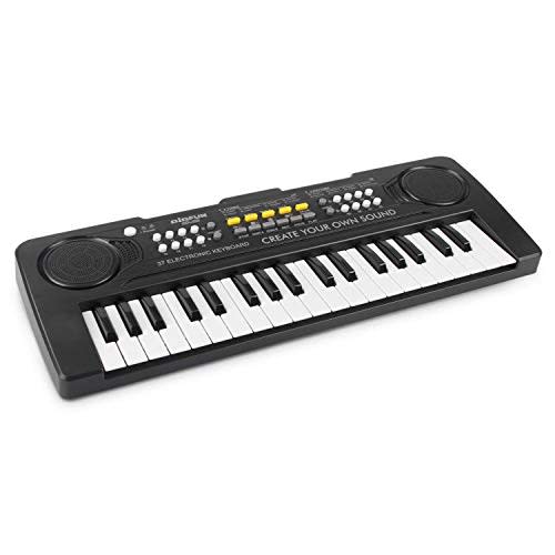 aPerfectLife Kids Keyboard Piano, 37 Key Portable Electronic Piano for Kids, Digital Music Keyboard Educational Toys for 3 4 5 6 7 8 Year Old Girls Boys (Black)