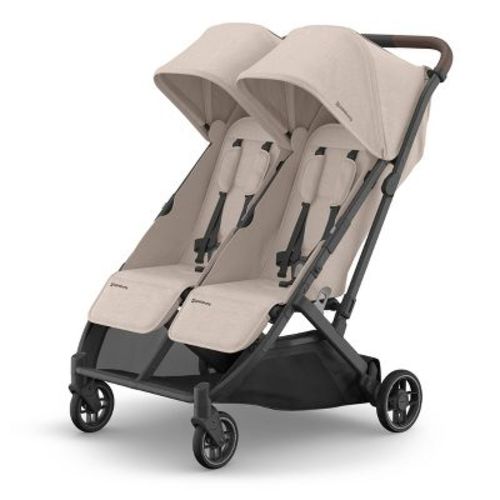 UPPAbaby Minu Duo Double Seater Lightweight Stroller - Ada: 50 lbs Capacity, 5-Point Harness, Flat-Free Tires, Easy Fold
