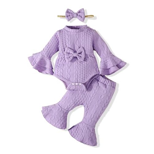 SUNNY PIGGY Baby Girl Clothes Infant Newborn Outfits Romper 0-18 Month Toddler Girls’ Clothing Pant Set