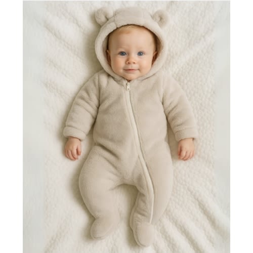 Baby Snowsuit | Warm Insulated Zip-Up Design | Sizes 0-12M | Easy On & Off for Little Ones – Beekee