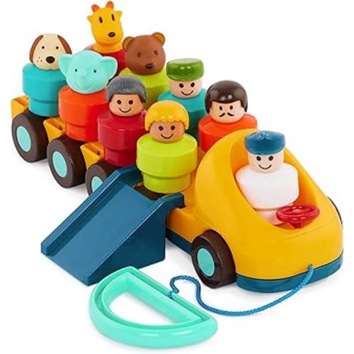 Battat – Toy Bus For Toddlers – Bus Toy With Moving Parts & 9 Figures – Developmental Toy For Babies – Spinning Bus – 18 Months + – Spinning Bus