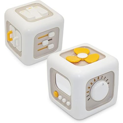Busy Cube Toys for 1 Year Old Boy, Montessori Toys for 1+ Year Old, Travel Sensory Toys for Toddlers 1-3, Learning Fine Motor Skills| 1st Birthday Gifts Boy 12 Months +,Busy Board