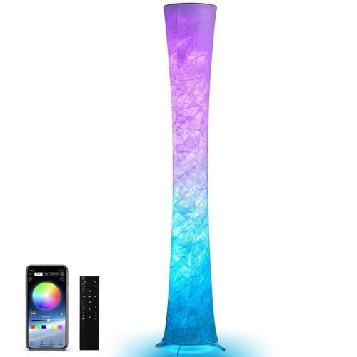 SUNMORY Smart LED Floor Lamp RGB Color Changing 61'' Modern Tall Lamp, Standing Lamp With Remote and APP Control for Living Room, Bedroom and Gaming Room Ligting