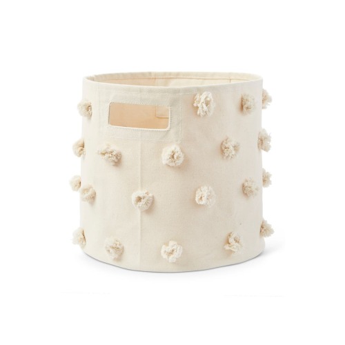 Pompom Canvas Bin