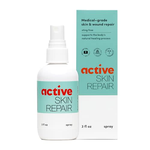Active Skin Repair First Aid Healing Skin Spray - Natural & Non-Toxic with Hypochlorus Acid for Minor Cuts, Wounds, Scrapes, Rashes, Sunburns, & More, 3 oz