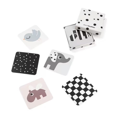 Baby Contrast Cards 10-pack Elphee Colour Mix