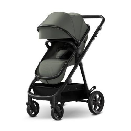 Mompush Meteor 2-in-1 Stroller - Gray Fabric Silver Frame
