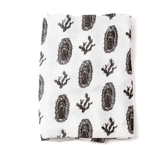 Be A Heart Catholic Baby Blanket, Nursery Swaddling Blankets, Organic Cotton Blankets