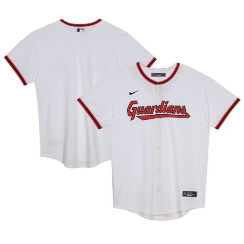 Infant Cleveland Guardians Nike White Home Blank Replica Jersey