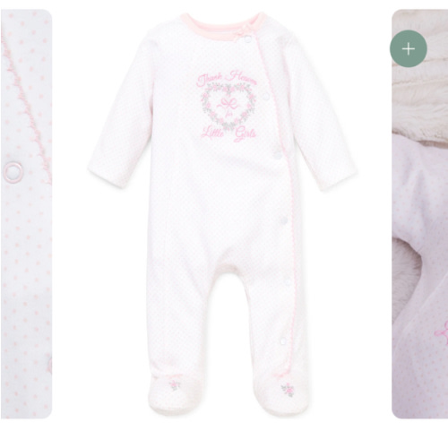 Thank Heaven For Little Girls Footed One-Piece (Headband not included)