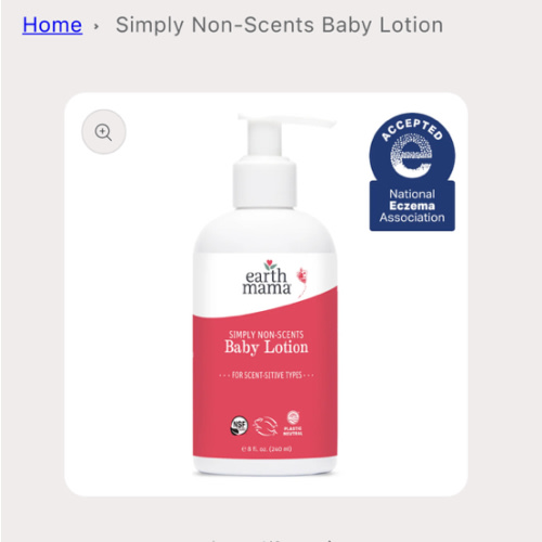 Simply Non-Scents Unscented Baby Lotion | Earth Mama