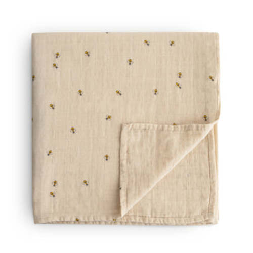 Organic Cotton Mushie Baby Muslin Swaddle Blanket