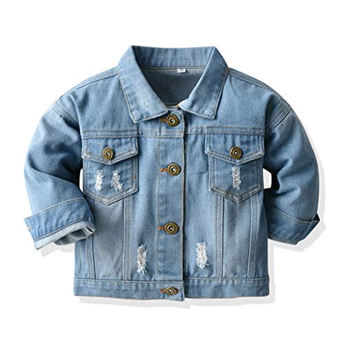 CM C&M WODRO Baby Boys Girls Denim Jacket Kids Toddler Button Down Jeans Jacket Top Coat Outerwear