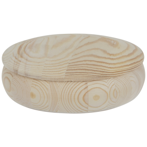 Round Wood Box With Lid