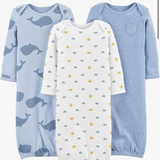 Simple Joys by Carter's baby-boys 3-pack Cotton Sleeper Gown