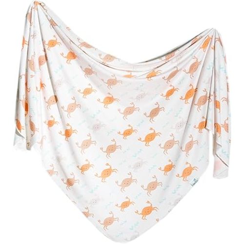 Copper Pearl Baby Swaddle Blanket - Premium Knit Baby Blanket, Large Soft Stretchy Receiving Blankets for Baby Boy and Girl, Swaddles for Newborn, Infant, and Toddler (Tide)