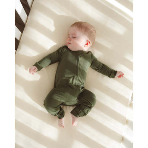 Zip Romper in Olive