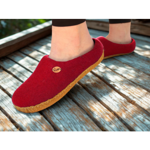 WoolFit Barefoot Slippers Footprint with Rubber Sole | Free 2-4 Day Shipping & Free Returns
