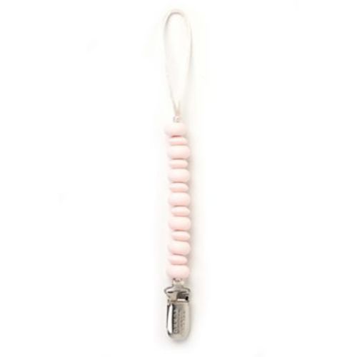 Bella Tunno® Pacifier Clip in Light Pink - LIGHT PINK - 0-24 MONTHS