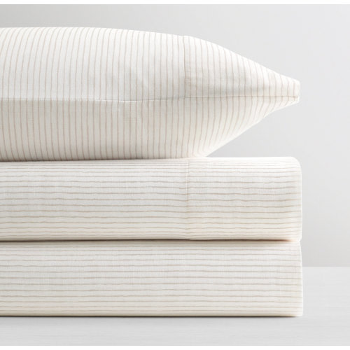 Painted Stripe Ultra-Fine Organic Crib Fitted Sheet | RH Baby & Child
