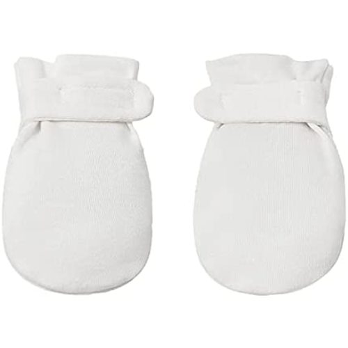 Newborn Baby No Scratch Mittens Stay On, 100% Cotton Breathable, Adjustable Infant Gloves for Baby Boys Girls Mittens