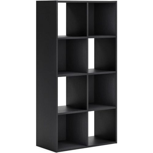 Signature Design by Ashley Langdrew 8 Cube Storage Organizer or Bookcase, Black