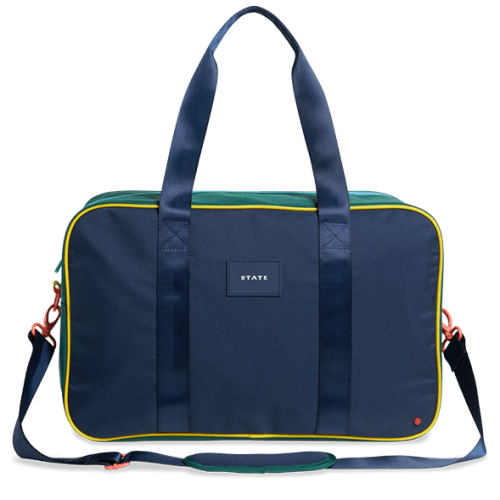 STATE Bags | Rockaway Duffle Polyester Canvas Green/Navy