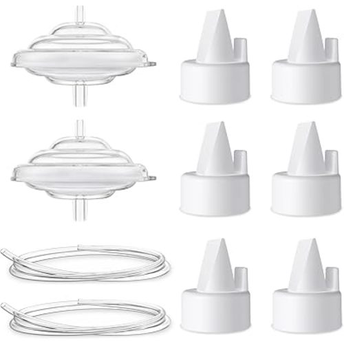Pump Parts Compatible with Spectra S1 S2 9 Plus Breast Pump, Replace Include Duckbill Valves, Backflow Protector, Membrane and Tubing, Not Original Spectra Replacement Pump Parts