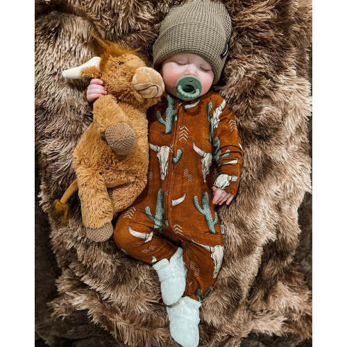 Baby Cow Zip-up Jumpsuit