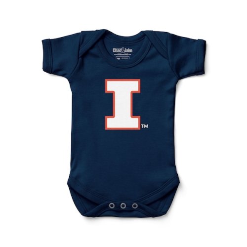 Illinois Fighting Illini Chad & Jake Infant Primary Logo Bodysuit - Navy