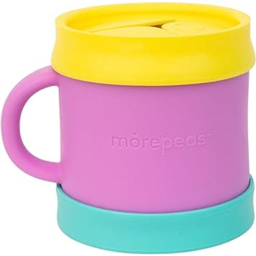 The Everything Snack Cup | Steam Veggies & More | Reversible Lid & Suction Base, Snack Catcher, Dishwasher, Microwave, Freezer Safe, BPA Free