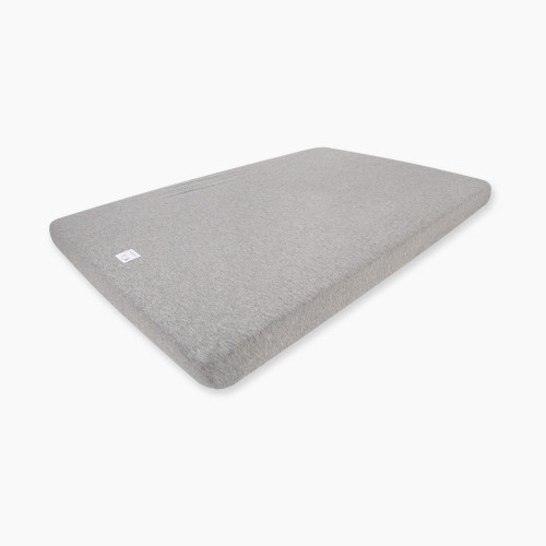 Burt's Bees Baby Fitted Mini Crib Sheet For Portable Play Yards, Pack 'N Plays, And Mini Cribs - Heather Grey
