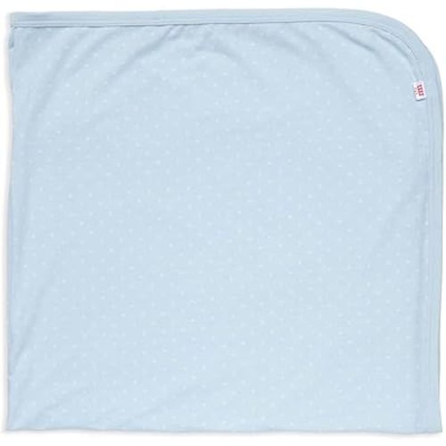 Magnetic Me Modal Soothing Swaddle Blanket | Silky Soft Modal Fabric | Pin Dot Blue | One Size