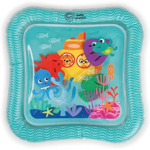Baby Einstein Ocean Explorers Sensory Splash Water Play Mat for Babies 0-36 Months, Mess-Free Tummy Time or Seated Play