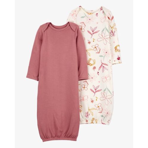Baby 2-Pack Floral PurelySoft Sleeper Gowns - Carter's | Carter's