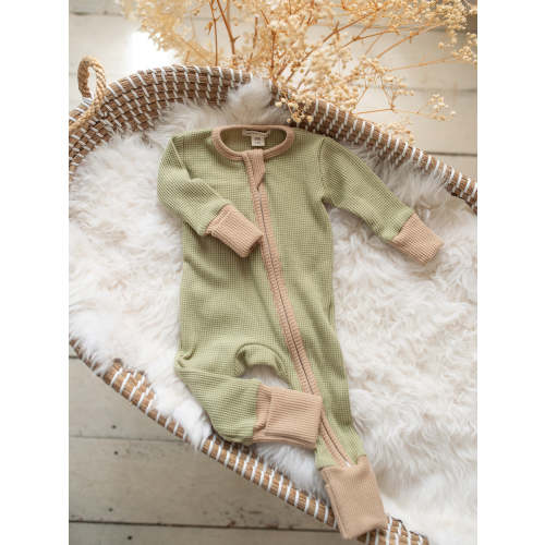 Baby Jumpsuit - You Are Mine Two Way Zip One Piece - Sage – Before & Ever