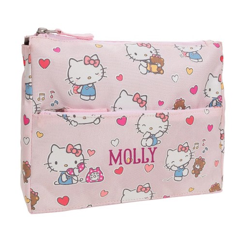 Mackenzie Hello Kitty® Hearts Glow-in-the-Dark Supplies Pouch